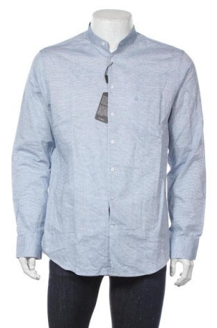 Ανδρικό πουκάμισο Ragman, Μέγεθος L, Χρώμα Μπλέ, Βαμβάκι, Τιμή 18,14 €