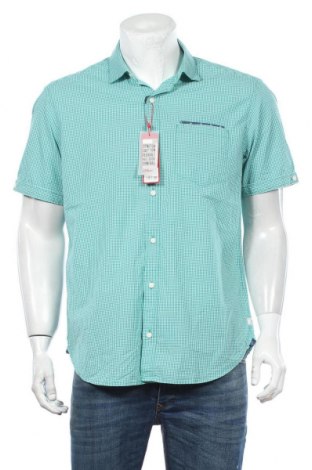 Ανδρικό πουκάμισο S.Oliver, Μέγεθος L, Χρώμα Πράσινο, 97% βαμβάκι, 3% ελαστάνη, Τιμή 23,12 €