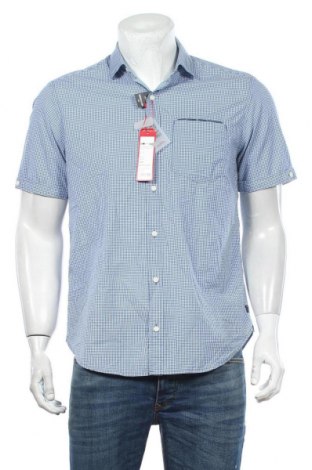 Ανδρικό πουκάμισο S.Oliver, Μέγεθος M, Χρώμα Μπλέ, 97% βαμβάκι, 3% ελαστάνη, Τιμή 23,12 €