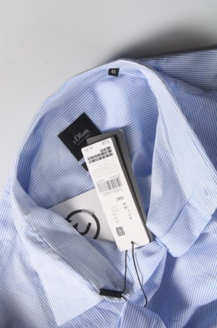 Ανδρικό πουκάμισο S.Oliver Black Label, Μέγεθος XL, Χρώμα Μπλέ, 97% βαμβάκι, 3% ελαστάνη, Τιμή 49,87 €