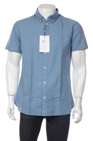 Ανδρικό πουκάμισο Selected Homme, Μέγεθος L, Χρώμα Μπλέ, Βαμβάκι, Τιμή 24,43 €