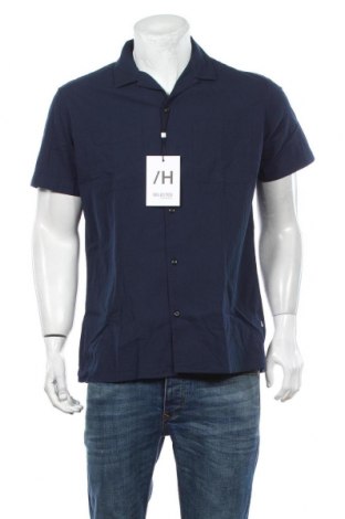 Ανδρικό πουκάμισο Selected Homme, Μέγεθος M, Χρώμα Μπλέ, 99% βαμβάκι, 1% ελαστάνη, Τιμή 27,53 €