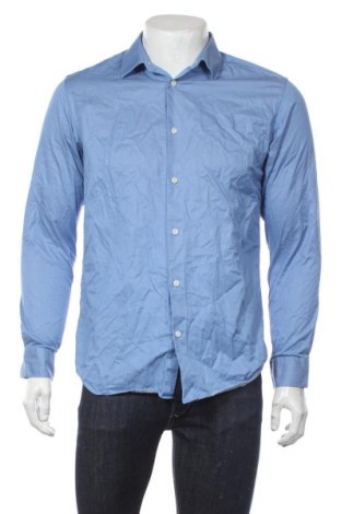 Ανδρικό πουκάμισο Selected Homme, Μέγεθος L, Χρώμα Μπλέ, Βαμβάκι, Τιμή 18,19 €
