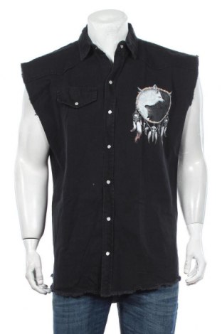 Ανδρικό πουκάμισο Spiral, Μέγεθος XL, Χρώμα Μαύρο, Βαμβάκι, Τιμή 19,44 €