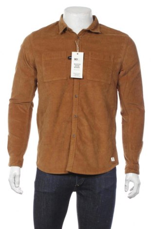 Мъжка риза Tom Tailor, Размер M, Цвят Кафяв, 99% памук, 1% еластан, Цена 47,40 лв.