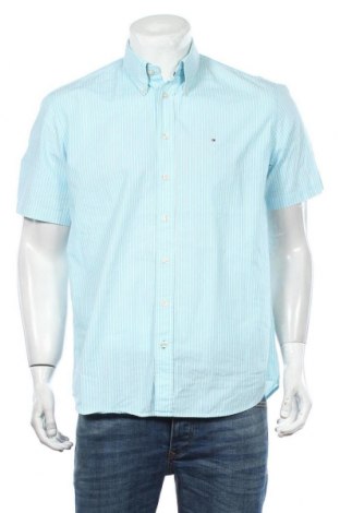 Мъжка риза Tommy Hilfiger, Размер L, Цвят Син, Памук, Цена 44,00 лв.