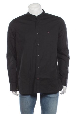 Мъжка риза Tommy Hilfiger, Размер XL, Цвят Черен, 97% памук, 3% еластан, Цена 132,30 лв.