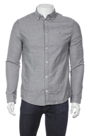 Ανδρικό πουκάμισο Tommy Hilfiger, Μέγεθος M, Χρώμα Γκρί, 98% βαμβάκι, 2% ελαστάνη, Τιμή 53,27 €