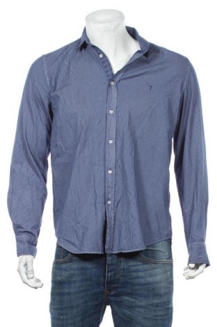 Мъжка риза Trussardi, Размер M, Цвят Син, Цена 150,57 лв.