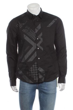 Ανδρικό πουκάμισο Versace Jeans, Μέγεθος S, Χρώμα Μαύρο, Τιμή 140,36 €