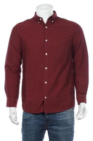 Мъжка риза Weekday, Размер S, Цвят Червен, Памук, Цена 26,00 лв.