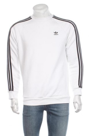 Мъжка спортна блуза Adidas Originals, Размер M, Цвят Бял, 95% памук, 5% еластан, Цена 57,96 лв.