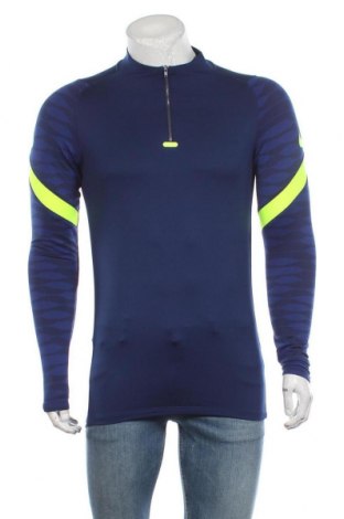 Bluză trening de bărbați Nike, Mărime S, Culoare Albastru, 91% poliester, 9% elastan, Preț 181,58 Lei