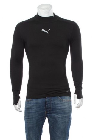 Мъжка спортна блуза PUMA, Размер M, Цвят Черен, 80% полиестер, 20% еластан, Цена 37,80 лв.