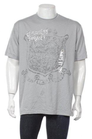 Ανδρικό t-shirt, Μέγεθος XXL, Χρώμα Γκρί, Πολυεστέρας, βαμβάκι, Τιμή 23,38 €