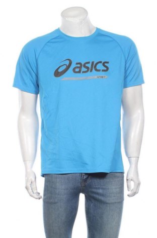 Мъжка тениска ASICS, Размер M, Цвят Син, Полиестер, Цена 24,15 лв.