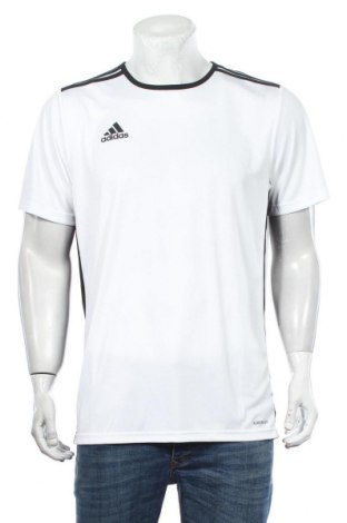 Мъжка тениска Adidas, Размер L, Цвят Бял, Полиестер, Цена 42,00 лв.