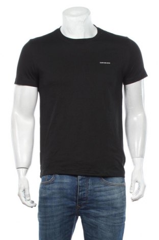 Мъжка тениска Calvin Klein Jeans, Размер M, Цвят Черен, Памук, Цена 51,80 лв.