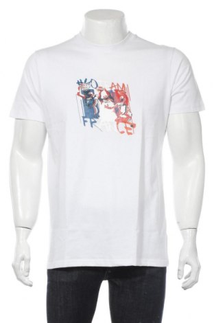 Męski T-shirt FFBB Store, Rozmiar L, Kolor Biały, 85% bawełna, 15% wiskoza, Cena 40,94 zł