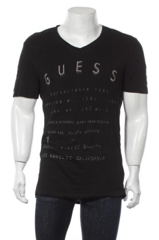 Pánské tričko  Guess, Velikost L, Barva Černá, 94% bavlna, 6% elastan, Cena  802,00 Kč