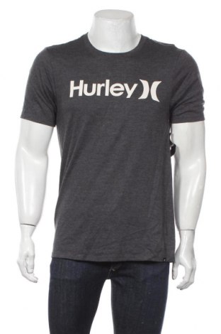 Мъжка тениска Hurley, Размер M, Цвят Сив, 52% памук, 48% полиестер, Цена 61,95 лв.