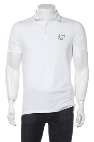 Męski T-shirt Karl Lagerfeld, Rozmiar M, Kolor Biały, 95% bawełna, 5% elastyna, Cena 418,13 zł