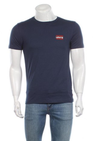 Мъжка тениска Levi's, Размер M, Цвят Син, 100% памук, Цена 44,80 лв.
