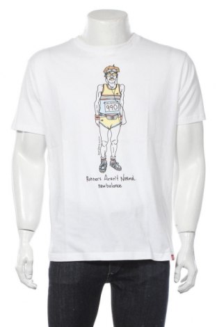 Ανδρικό t-shirt New Balance, Μέγεθος M, Χρώμα Λευκό, Βαμβάκι, Τιμή 24,90 €