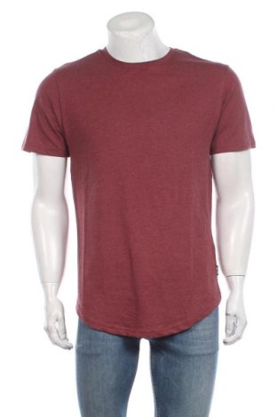 Мъжка тениска Only & Sons, Размер L, Цвят Червен, 60% памук, 40% полиестер, Цена 20,80 лв.