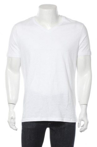 Мъжка тениска Pier One, Размер L, Цвят Бял, Памук, Цена 16,90 лв.
