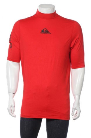 Męski T-shirt Quiksilver, Rozmiar XL, Kolor Czerwony, 92% poliamid, 8% elastyna, Cena 83,16 zł