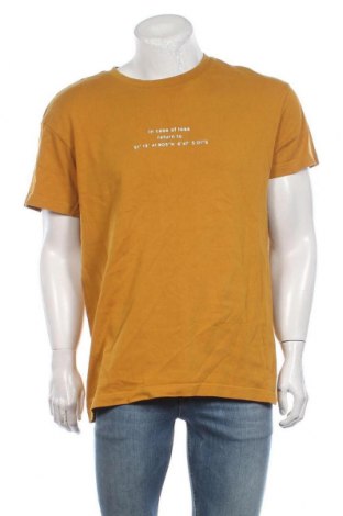 Мъжка тениска Review, Размер XL, Цвят Жълт, Памук, Цена 25,20 лв.