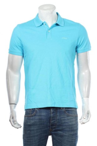 Ανδρικό t-shirt S.Oliver, Μέγεθος M, Χρώμα Μπλέ, Βαμβάκι, Τιμή 14,65 €