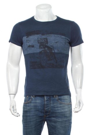 Tricou de bărbați S.Oliver, Mărime S, Culoare Albastru, Bumbac, Preț 104,77 Lei