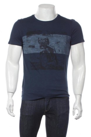 Мъжка тениска S.Oliver, Размер M, Цвят Син, Памук, Цена 26,95 лв.