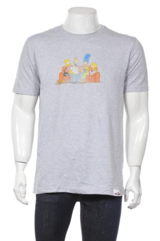 Ανδρικό t-shirt The Simpsons, Μέγεθος M, Χρώμα Γκρί, 93% βαμβάκι, 7% πολυεστέρας, Τιμή 15,59 €