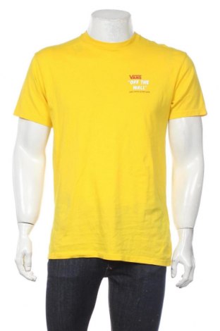 Мъжка тениска Vans, Размер M, Цвят Жълт, Памук, Цена 33,60 лв.
