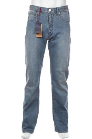 Blugi de bărbați Armani Jeans, Mărime M, Culoare Albastru, 98% bumbac, 2% elastan, Preț 703,46 Lei