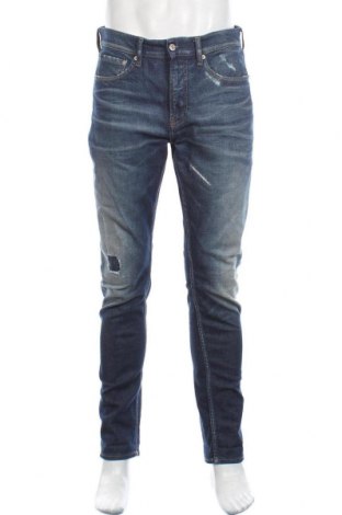 Blugi de bărbați Calvin Klein Jeans, Mărime M, Culoare Albastru, 90% bumbac, 8% poliester, 2% elastan, Preț 573,36 Lei