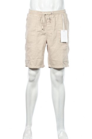 Pantaloni scurți de bărbați Mac, Mărime L, Culoare Bej, 54% bumbac, 23% lyocell, 23% in, Preț 211,68 Lei