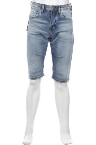 Pantaloni scurți de bărbați Jack & Jones, Mărime S, Culoare Albastru, 81% bumbac, 18% poliester, 1% elastan, Preț 102,14 Lei