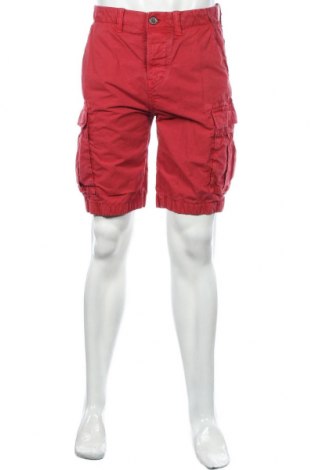 Pantaloni scurți de bărbați Pepe Jeans, Mărime M, Culoare Roșu, Bumbac, Preț 134,87 Lei