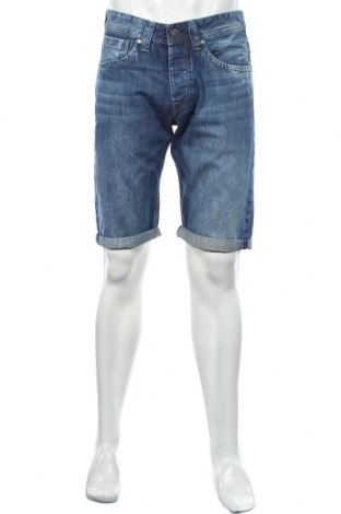 Pantaloni scurți de bărbați Pepe Jeans, Mărime M, Culoare Albastru, Bumbac, Preț 138,16 Lei