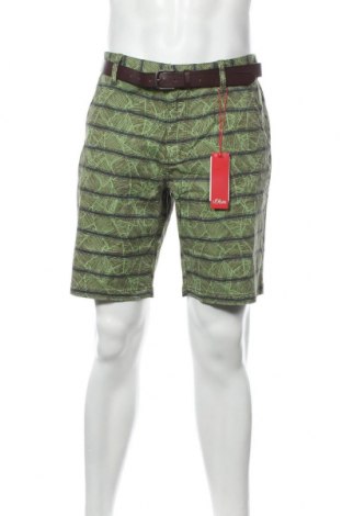 Мъжки къс панталон S.Oliver, Размер L, Цвят Многоцветен, 97% памук, 3% еластан, Цена 51,62 лв.