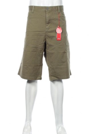 Pantaloni scurți de bărbați S.Oliver, Mărime 3XL, Culoare Verde, 97% bumbac, 3% elastan, Preț 169,80 Lei