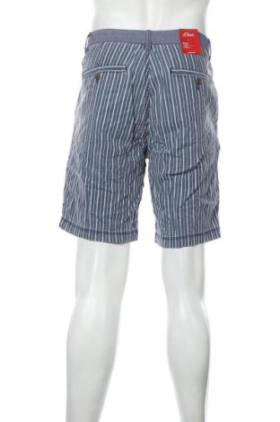 Мъжки къс панталон S.Oliver, Размер L, Цвят Син, 55% лен, 45% памук, Цена 66,75 лв.