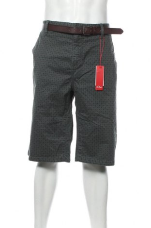 Pantaloni scurți de bărbați S.Oliver, Mărime XXL, Culoare Verde, 98% bumbac, 2% elastan, Preț 169,80 Lei