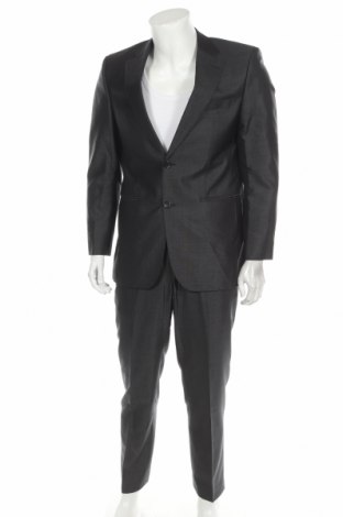 Мъжки костюм Baumler, Размер M, Цвят Сив, 52% коприна, 48% вълна, Цена 71,92 лв.