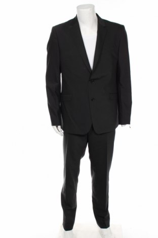 Costum de bărbați Strellson, Mărime XL, Culoare Negru, 53% poliester, 43% lână, 4% elastan, Preț 1.123,75 Lei