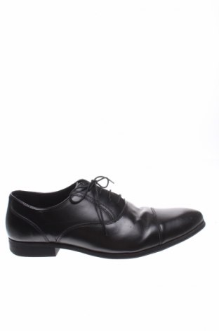 Ανδρικά παπούτσια ASOS, Μέγεθος 45, Χρώμα Μαύρο, Γνήσιο δέρμα, Τιμή 15,07 €